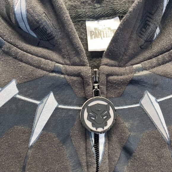 Black Panther Teens  Tchalla Cosplay Hoodie Sweatshirt Size XL MARVEL - Picture 11 of 14